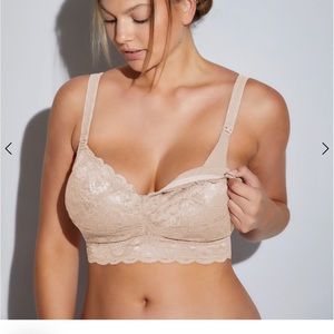 2x Nursing bras Nude and Black